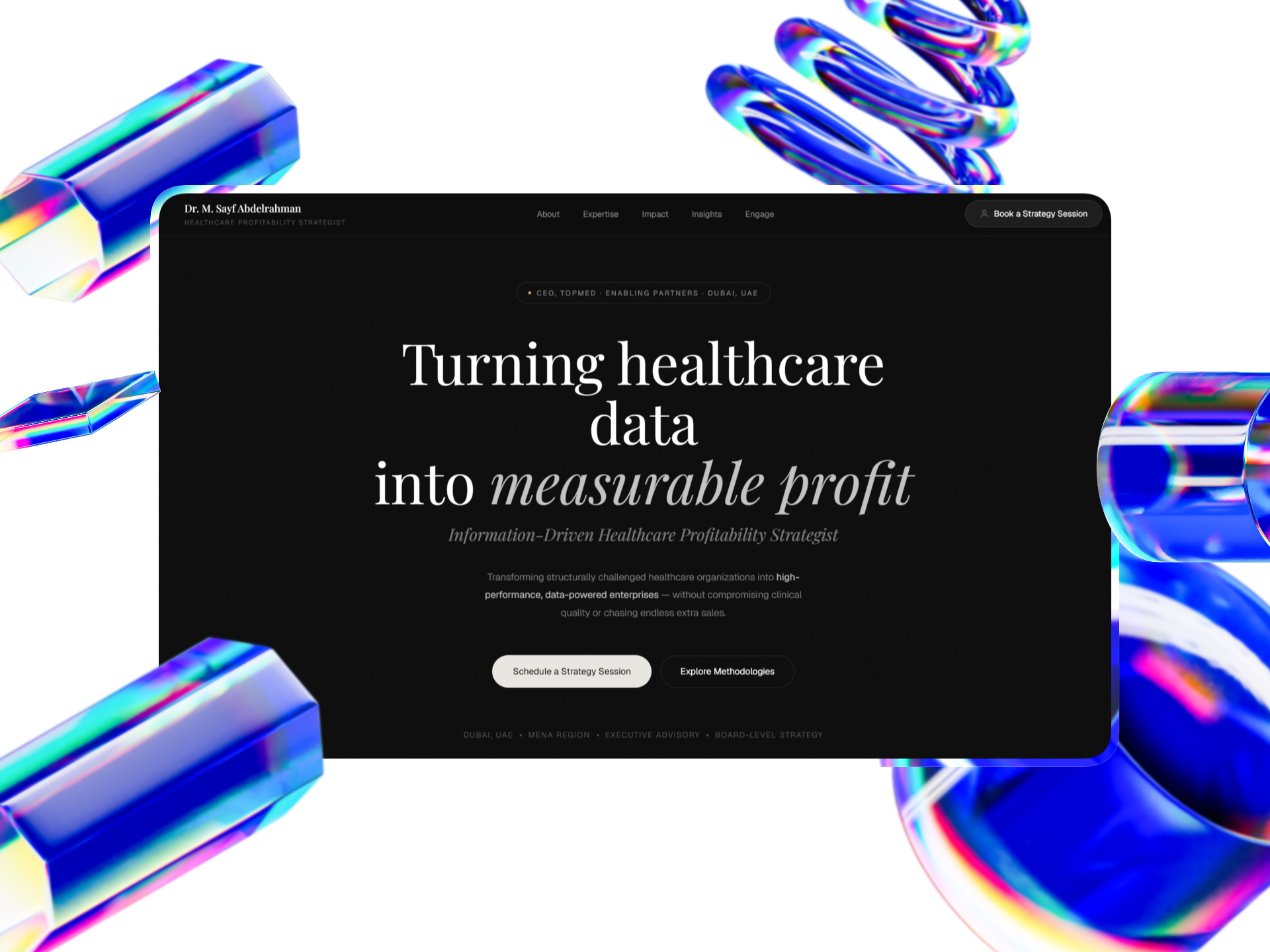 Dr. M. Sayf platform preview